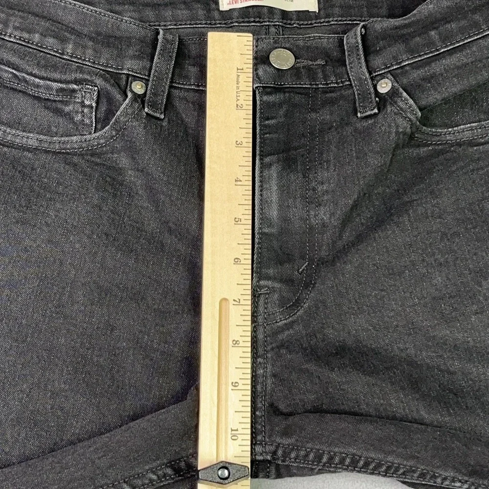 Signature By Levi Strauss Slim Fit Jeans Mens 34x32 (Measures 33x30) Black